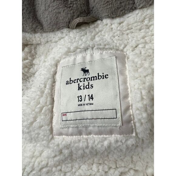 ABERCROMBIE & FITCH KIDS PUFFER JACKET WITH HOODIE SIZE 13/14 - Picture 6 of 7